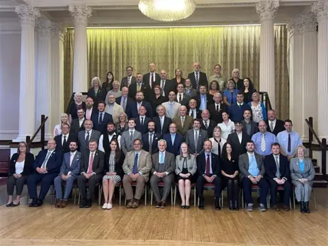 County councillors in Derbyshire