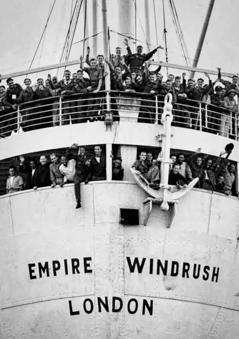  Alamy/PA Empire Windrush ship