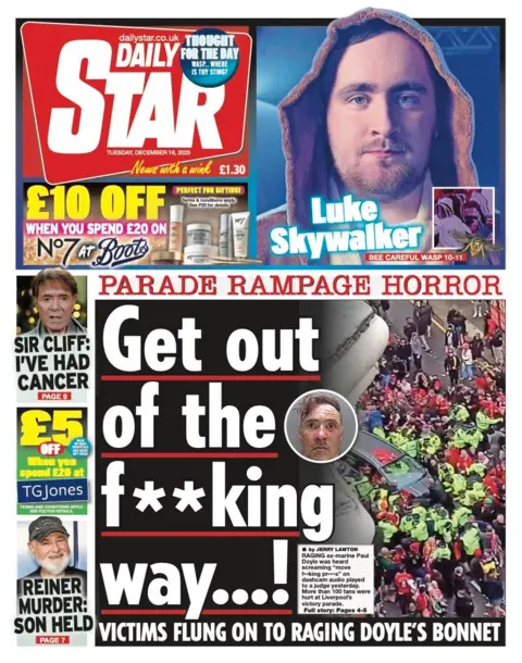 "Get out of the f**king way!"