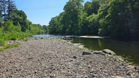 BBC Weather Watchers, Campbelly A dry river bed with lots of stones