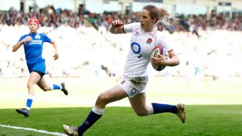 Reuters England women playing against Italy