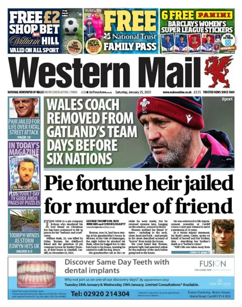 Western Mail Western Mail front page