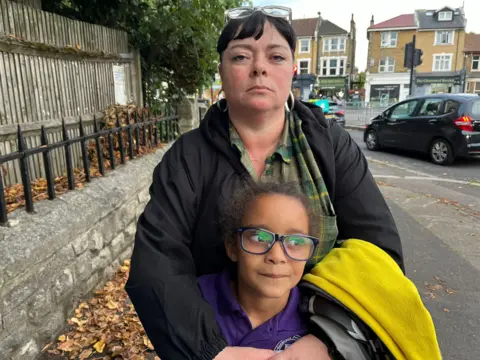 Roisin Keville and her son Iyama