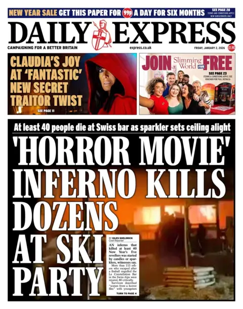 "'Horror movie' inferno kills dozens at ski party".