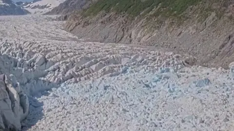 Alaska glacier is pictured.