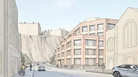 Hendersonherd An artist's impression showing the new block from another angle.