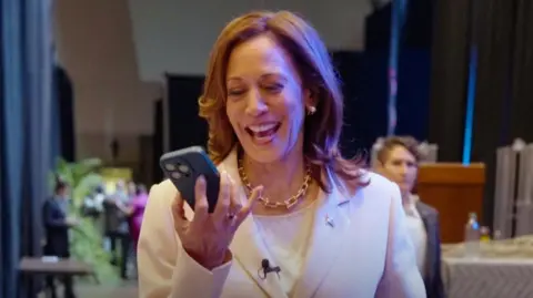 Harris 2024 Campaign The Harris campaign filmed the moment she received a call from the Obamas 