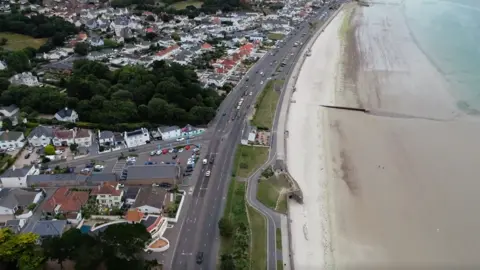 BBC Aerial view of Jersey