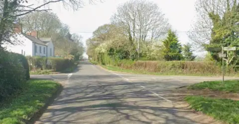 Google The junction of Rye Hill and Tadmarton Road, near Banbury.