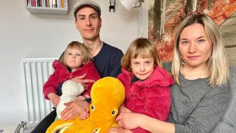 BBC Jakub Parulski with his wife Kasia and two daughters