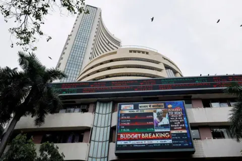 Reuters displays the budget letter to the Ministry of Finance in India Nermalla Settharmann on the Bombay Stock Exchange in Mumbai, India, July 23, 2024. Reuters/Francis Massquinhas