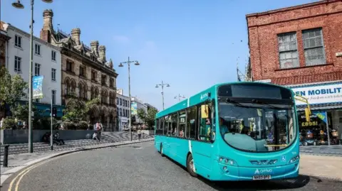 LDRS Arriva North East bus in Darlington 
