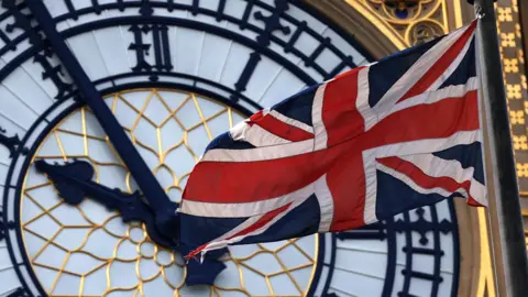 EPA Union flag in front of Big Ben clockface