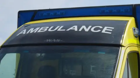 The top of an ambulance