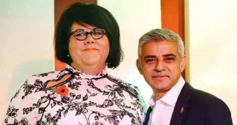 PA Amy Lame with Sadiq Khan