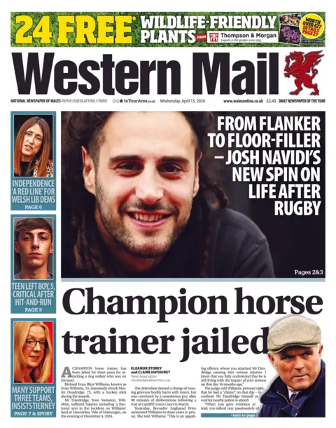 Western Mail Western Mail front page 