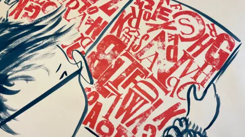 Shaun Whitmore/BBC Kate Rolfe's Navigating Dyslexia illustration