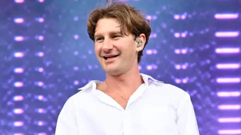 Getty Images Dave Bayley of Glass Animals performs on day three of Outside Lands Festival at Golden Gate Park on August 10, 2025 in San Francisco, California.