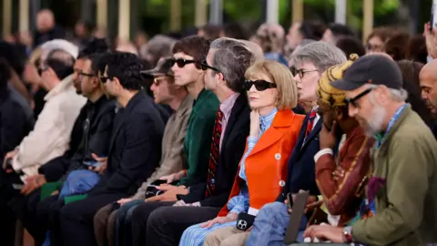 Johanna Geron, Reuters Anna Wintour sits front row at the Louis Vuitton Menswear show