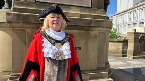 Councillor Bev Mullaney, the Lord Mayor of Bradford