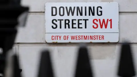 PA Downing Street sign