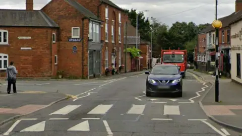 BBC Traffic in Earl Shilton High Street.