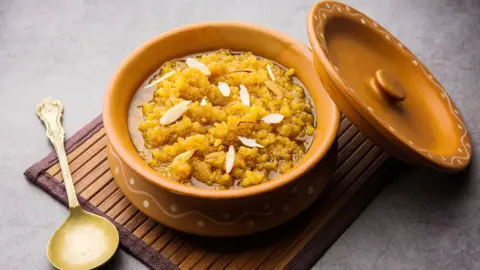 Getty Images Moong dal halva - an Indian dessert made with lentils