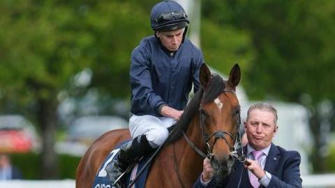 Ryan Moore on City of Troy at Newmarket