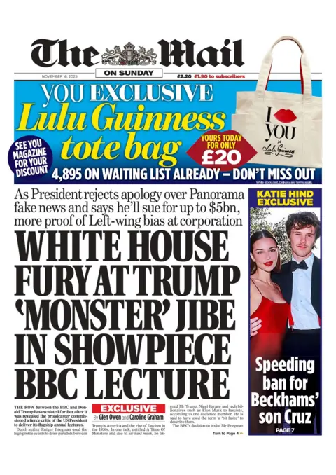 Daily Mail front page