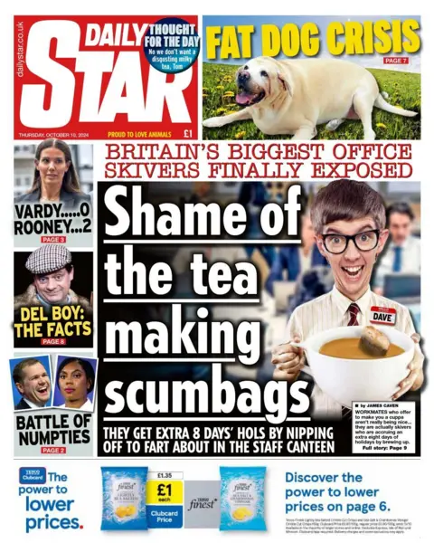 Daily Star front page on 10/10