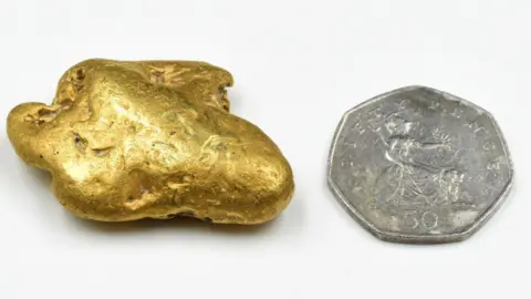 希少NuggetsⅡOriginalArtyfactsfromtheBritis England's 'largest gold nugget' fails to sell at auction