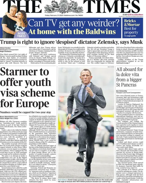  Starmer to offer youth visa scheme for Europe