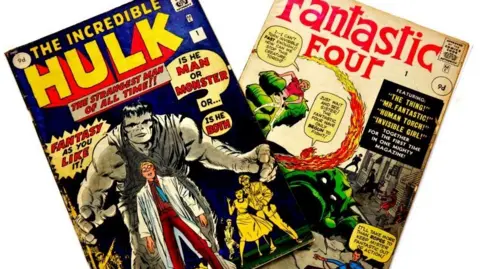 Verguld Vintage Marvel-strips