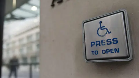 PA Media Disabled access button