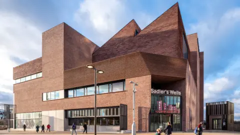 Peter Cook outside view of the new Sadler's Wells East