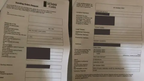 Tony Fisher/BBC Rental contract (redacted)