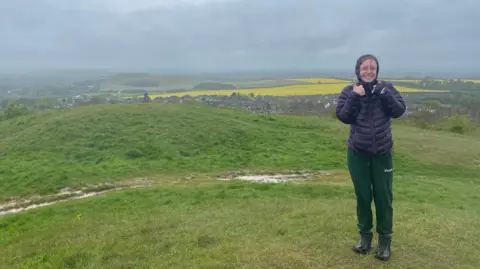 Charlotte Greatorex Charlotte Greatorex on the Dunstable Downs