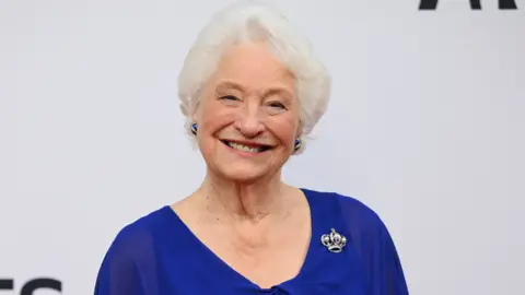 Getty Images Lady Mary Peters smiling into the camera 
