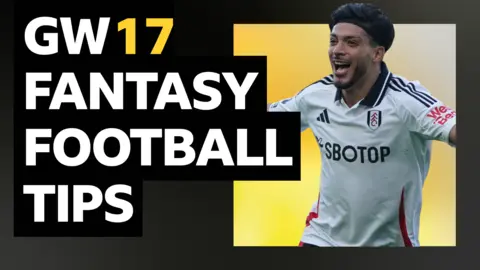 BBC Sport FPL tips graphic with image of Fulham striker Raul Jimenez