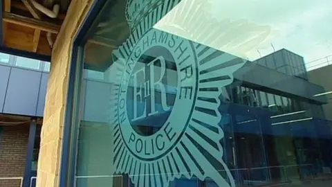 Force logo on a glass window