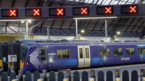 PA Media Trains cancelled at Glasgow Queen Street