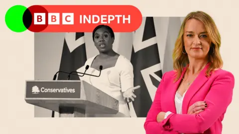 A treated image of Kemi Badenoch