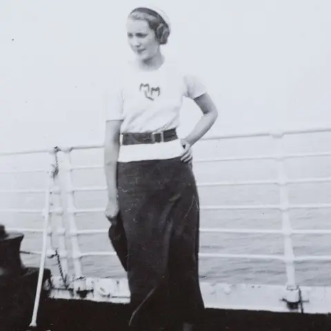 Getty Images Mary Anne en-route to America in the early 1930s