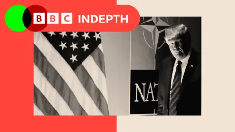 Treated image of Donald Tump