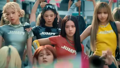 YG Entertainment Blackpink in a promotional photo for the song Jump