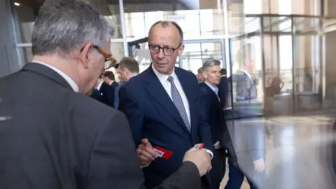 Getty Images Friedrich Merz Voting in March 18, 2025