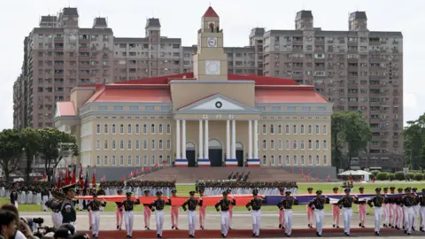 Taiwan Rex cadets at the centennial celebration of the Republic of China Military Academy in Kaohsiung, Taiwan