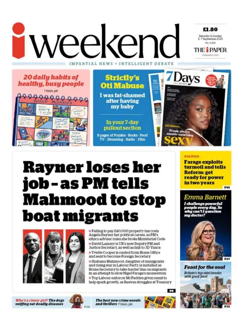  "Rayner loses her job - as PM tells Mahmood to stop boat migrants".