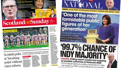 Scotland on Sunday and The National