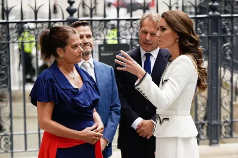 National Portrait Gallery The Princess of Wales meets with Tracey Emin ahead of the opening